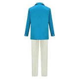 Coyote vs. Acme Foghorn Leghorn Blue Suit Cosplay Costume Outfit Halloween Carnival Suit