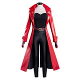 Creature Commandos 2024 Bride of Frankenstein Women Red Outfit Cosplay Costume Outfits Halloween Carnival Suit