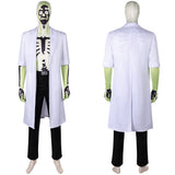 Creature Commandos 2024 Dr. Phosphorus White Outfit Cosplay Costume Outfits Halloween Carnival Suit