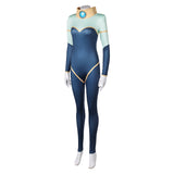 Creature Commandos 2024 Nina Mazursky Women Blue Jumpsuit Cosplay Costume Outfits Halloween Carnival Suit