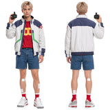 Cyberpunk Roman Carax White Coat Outfit Cosplay Costume Outfit Halloween Carnival Suit