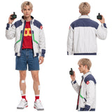 Cyberpunk Roman Carax White Coat Outfit Cosplay Costume Outfit Halloween Carnival Suit