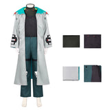 Cyberpunk Weak Kingsley Sliver Trench Coat Set Cosplay Costume Outfit Halloween Carnival Suit