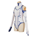 Dan da dan (2025) Vemola Bamora White Jumpsuit Cosplay Costume Outfits Halloween Carnival Suit