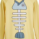 Dan da dan Momo Ayase Yellow Printed Top Cosplay Costume Outfits Halloween Carnival Suit
