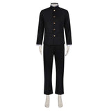 Dandadan Ken Takakura Black Top Pants Set Cosplay Costume Outfits Halloween Carnival Suit