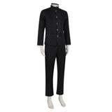 Dandadan Ken Takakura Black Top Pants Set Cosplay Costume Outfits Halloween Carnival Suit