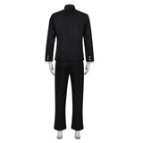 Dandadan Ken Takakura Black Top Pants Set Cosplay Costume Outfits Halloween Carnival Suit