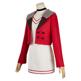 Dandadan Momo Ayase Women Red Dress Outfit Cosplay Costume Outfits Halloween Carnival Suit