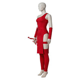 Daredevil Elektra Natchios Women Red Outfit Cosplay Costume Outfit Halloween Carnival Suit