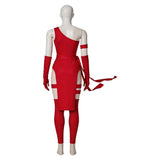 Daredevil Elektra Natchios Women Red Outfit Cosplay Costume Outfit Halloween Carnival Suit