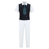 Daredevil Kingpin White Suit Cosplay Costume Outfit Halloween Carnival Suit