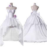 DATE A LIVE Tokisaki Kurumi Women White Wedding Dress Cosplay Costume Outfit Halloween Carnival Suit