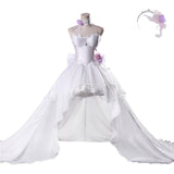 DATE A LIVE Tokisaki Kurumi Women White Wedding Dress Cosplay Costume Outfit Halloween Carnival Suit
