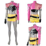 Dead by Daylight Mina Key Women Pink Outfit Cosplay Costume Outfit Halloween Carnival Suit
