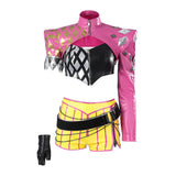 Dead by Daylight Mina Key Women Pink Outfit Cosplay Costume Outfit Halloween Carnival Suit