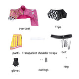 Dead by Daylight Mina Key Women Pink Outfit Cosplay Costume Outfit Halloween Carnival Suit