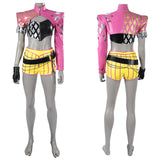 Dead by Daylight Mina Key Women Pink Outfit Cosplay Costume Outfit Halloween Carnival Suit