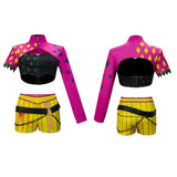 Dead by Daylight Mina Key Women Purple Outfit Cosplay Costume Outfit Halloween Carnival Suit