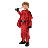 Dead by Daylight The Ghost Face Kids Children Red Outfit Cosplay Costume Outfits Halloween Carnival Suit
