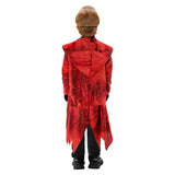 Dead by Daylight The Ghost Face Kids Children Red Outfit Cosplay Costume Outfits Halloween Carnival Suit