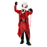 Dead by Daylight The Ghost Face Kids Children Red Outfit Cosplay Costume Outfits Halloween Carnival Suit