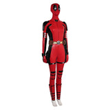 Deadpool & Wolverine 2024 Deadpool Kids Children Red Jumpsuit Full Set Cosplay Costume