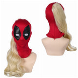 Deadpool & Wolverine 2024 Ladypool Kids Children Cosplay Headgear Wig Set Halloween Costume Accessories