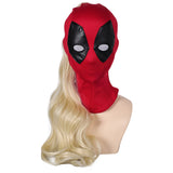 Deadpool & Wolverine 2024 Ladypool Kids Children Cosplay Headgear Wig Set Halloween Costume Accessories