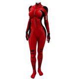 Deadpool & Wolverine 2024 Wade Wilson Women Red Jumpsuit Cosplay Costume