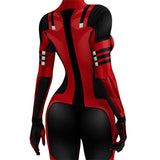 Deadpool & Wolverine 2024 Wade Wilson Women Red Jumpsuit Cosplay Costume