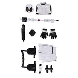 Deadpool & Wolverine 2024 Wade Wilson X-Force White Outfits Cosplay Costume Outfits Halloween Carnival Suit