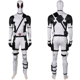 Deadpool & Wolverine 2024 Wade Wilson X-Force White Outfits Cosplay Costume Outfits Halloween Carnival Suit