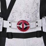 Deadpool & Wolverine 2024 Wade Wilson X-Force White Outfits Cosplay Costume Outfits Halloween Carnival Suit