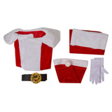 Dear Santa 2024 Satan Claus Red Christmas Outfit Cosplay Costume Outfits Halloween Carnival Suit