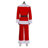 Dear Santa 2024 Satan Claus Red Christmas Outfit Cosplay Costume Outfits Halloween Carnival Suit