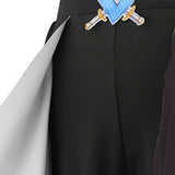 Descendants Chloe Charming Kids Children Black and Blue Dress Cosplay Costume Outfit Halloween Carnival Suit