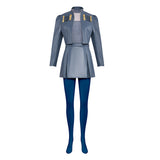 Descendants Chloe Charming Women Gray Outfit Cosplay Costume Outfit Halloween Carnival Suit