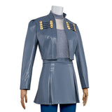Descendants Chloe Charming Women Gray Outfit Cosplay Costume Outfit Halloween Carnival Suit