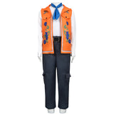 Descendants Luis Madrigal Cosplay Kids Children Orange Outfit Cosplay Costume Outfit Halloween Carnival Suit