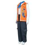 Descendants Luis Madrigal Cosplay Kids Children Orange Outfit Cosplay Costume Outfit Halloween Carnival Suit