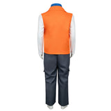 Descendants Luis Madrigal Cosplay Kids Children Orange Outfit Cosplay Costume Outfit Halloween Carnival Suit