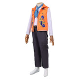 Descendants Luis Madrigal Kids Children Orange Outfit Cosplay Costume Outfit Halloween Carnival Suit