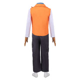 Descendants Luis Madrigal Kids Children Orange Outfit Cosplay Costume Outfit Halloween Carnival Suit