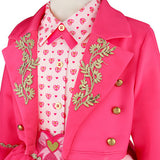 Descendants Pink Kids Children Pink Dress Cosplay Costume Outfit Halloween Carnival Suit