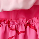 Descendants Pink Kids Children Pink Dress Cosplay Costume Outfit Halloween Carnival Suit