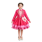 Descendants Pink Kids Children Pink Dress Cosplay Costume Outfit Halloween Carnival Suit