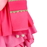 Descendants Pink Kids Children Pink Dress Cosplay Costume Outfit Halloween Carnival Suit