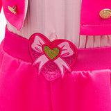 Descendants Pink Kids Children Pink Pantsuit Cosplay Costume Outfit Halloween Carnival Suit