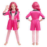 Descendants Pink Kids Children Pink Shorts Set Cosplay Costume Outfit Halloween Carnival Suit